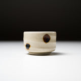 Handmade Pottery Sake Cup - Polka Dots / ぐい呑み