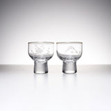 Edo-Kiriko Pair Sake Cup / 江戸切子 招福杯 冷酒揃え