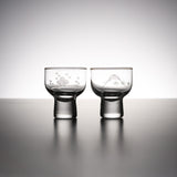 Edo-Kiriko Pair Sake Cup / 江戸切子 招福杯 冷酒揃え