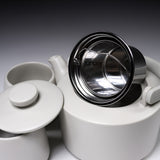 En - 縁 - Dobbin Teapot 600 ml Gift Set - Teapot x1, Teacup x 2 - White