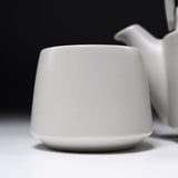 En - 縁 - Dobbin Teapot 600 ml Gift Set - Teapot x1, Teacup x 2 - White