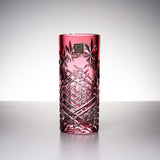 KAGAMI Crystal Edo-Kiriko Vase - Autumn Leaves / 江戸切子 花瓶 紅葉
