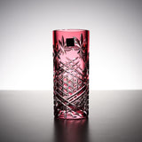 KAGAMI Crystal Edo-Kiriko Vase - Autumn Leaves / 江戸切子 花瓶 紅葉