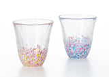 SAKURA Pair Water Glass Set / 津軽びいどろ ペアグラス