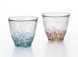 HANABI - Fireworks Pair Water Glass Set / 津軽びいどろ ペアグラス