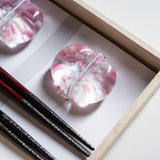 Wakasa Lacquered Chopsticks Gift Set - Floral Harmony