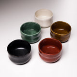 Five Colour Mini Matcha Bowl Gift Set - Set of 5 / ミニ抹茶碗 5種セット