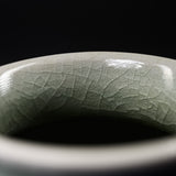 Fujihira Seibun Kiln Kyo-Kiyomizu Ware Flower Vase - Pomegranate Blue / 藤平正文窯 花瓶