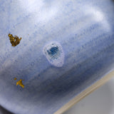 Fujihira Seibun Kiln Kyo-Kiyomizu Ware Flower Vase - Weeping Cherry Blossoms / 藤平正文窯 花瓶