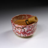 Fujihira Seibun Kiln Kyo Kiyomizu Ware Matcha Bowl - Blossom Pink / 藤平正文窯