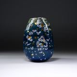 Fujihira Seibun Kiln Kyo-Kiyomizu Ware Flower Vase - Cherry Blossoms at first light / 藤平正文窯 花瓶