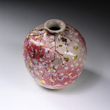 Fujihira Seibun Kiln Kyo-Kiyomizu Ware Flower Vase - Cherry Blossoms / 藤平正文窯 花瓶
