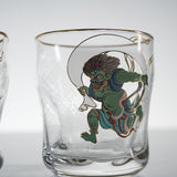 Fujin-Raijin Pair Rock Glass Set / 風神雷神 ペアロックグラス