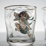 Fujin-Raijin Pair Rock Glass Set / 風神雷神 ペアロックグラス