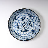 Fuku Sometsuke Plate - 22 cm / 染付福浅皿