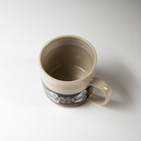 Fukube Pottery Mug Cup - Violets or Camellia / ふくべ窯 マグカップ