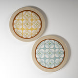 Fukube Pottery Zinnia Plate -  14 cm - Yellow / ふくべ窯