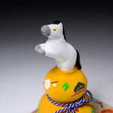 Seto ware Year of Horse Lucky Ornament - Good Fortune Hyotan Horse / 縁起玩具