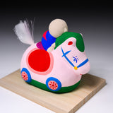 Seto ware Year of Horse Lucky Ornament - Horse with Baby of Good Fortune / 縁起玩具