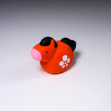 Seto ware Mini Lucky Ornament - Year of Horse - Plum / 縁起玩具