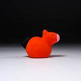 Seto ware Mini Lucky Ornament - Year of Horse - Plum / 縁起玩具