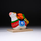 Seto ware Year of Horse Lucky Ornament - Horse with Carrot  / 縁起玩具