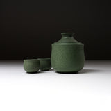 Mino ware Hot Sake Set - Matcha Green / 熱燗用 酒器セット