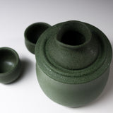 Mino ware Hot Sake Set - Matcha Green / 熱燗用 酒器セット