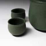 Mino ware Hot Sake Set - Matcha Green / 熱燗用 酒器セット