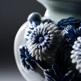 HIRADO KOHSYO DANEMON Kiln Mikawachi Ware Incense Burner / 平戸洸祥団右ヱ門窯 菊花飾香炉