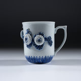 HIRADO KOHSYO DANEMON Kiln Mikawachi Ware Mug Cup / 平戸洸祥団右ヱ門窯 菊花飾マグカップ