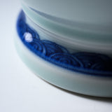 HIRADO KOHSYO DANEMON Kiln Mikawachi Ware Chrysanthemum Vase / 平戸洸祥団右ヱ門窯 菊花飾花瓶