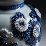 HIRADO KOHSYO DANEMON Kiln Mikawachi Ware Chrysanthemum Vase / 平戸洸祥団右ヱ門窯 菊花飾花瓶