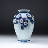 HIRADO KOHSYO DANEMON Kiln Mikawachi Ware Chrysanthemum Vase / 平戸洸祥団右ヱ門窯 菊花飾花瓶