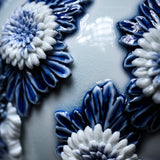 HIRADO KOHSYO DANEMON Kiln Mikawachi Ware Chrysanthemum Vase / 平戸洸祥団右ヱ門窯 菊花飾花瓶