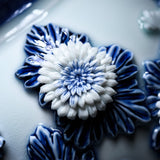 HIRADO KOHSYO DANEMON Kiln Mikawachi Ware Chrysanthemum Vase / 平戸洸祥団右ヱ門窯 菊花飾花瓶