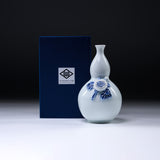 HIRADO KOHSYO DANEMON Kiln Mikawachi Ware Gourd Vase / 平戸洸祥団右ヱ門窯 菊花飾瓢箪形花瓶