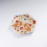 Kutani Ware Small Hexagon Dish - HAREKUTANI - 3 Options / 九谷焼 小皿