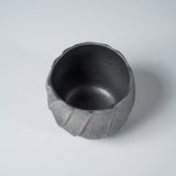 Tenryu Kiln Hagi Ware - Tea Cup - Silver / 天龍窯 面取碗