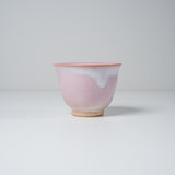 Tenryu Kiln Hagi Ware - Tea Cup / Sake Cup - Milky Pink / 天龍窯 モモイロ