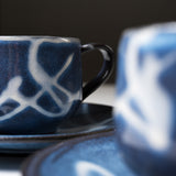 Hagi Ware Cup and Saucer - Set of 2 - The Sound of Waves / 萩焼 ペア珈琲