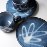 Hagi Ware Cup and Saucer - Set of 2 - The Sound of Waves / 萩焼 ペア珈琲