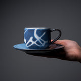 Hagi Ware Cup and Saucer - Set of 2 - The Sound of Waves / 萩焼 ペア珈琲