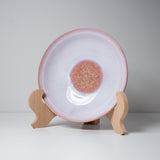 Tenryu Kiln Hagi Ware - Large Shallow Bowl - 20 cm - Milky Pink / 天龍窯 モモイロ