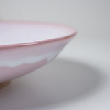 Tenryu Kiln Hagi Ware - Large Shallow Bowl - 20 cm - Milky Pink / 天龍窯 モモイロ