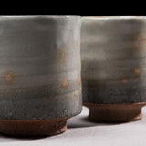 Hagi Ware Pottery Yunomi Tea Cup - Set of 2 / Tenryu Kiln 天龍窯