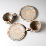 Hagi Ware Pair Cup and Saucer - Artisan Itsuo Mito / 萩焼 水戸逸雄作