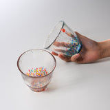 HANABI - Fireworks Pair Water Glass Set / 津軽びいどろ ペアグラス