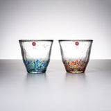 HANABI - Fireworks Pair Water Glass Set / 津軽びいどろ ペアグラス