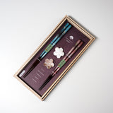 Hanaoboro Chopsticks Gift Set / 若狭塗りギフト箸セット